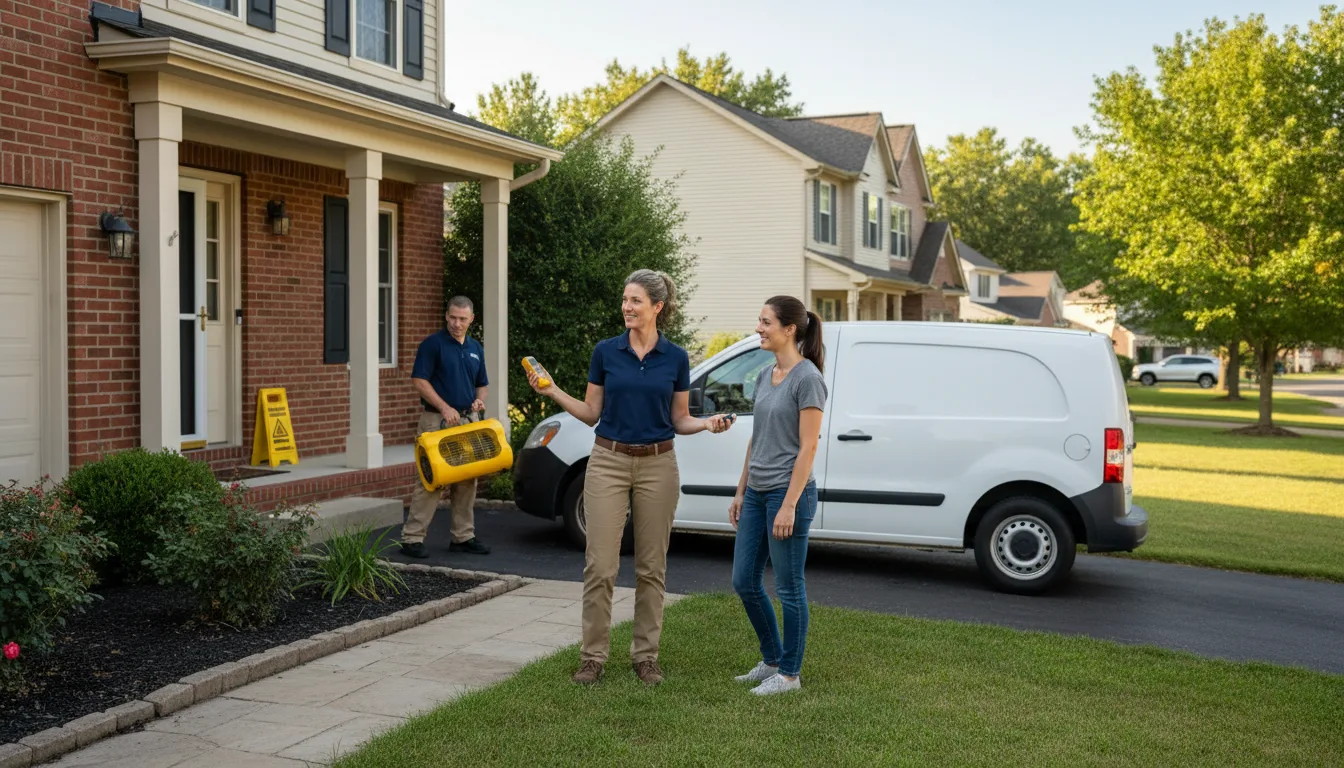 Residential water damage restoration in D Lo, MS